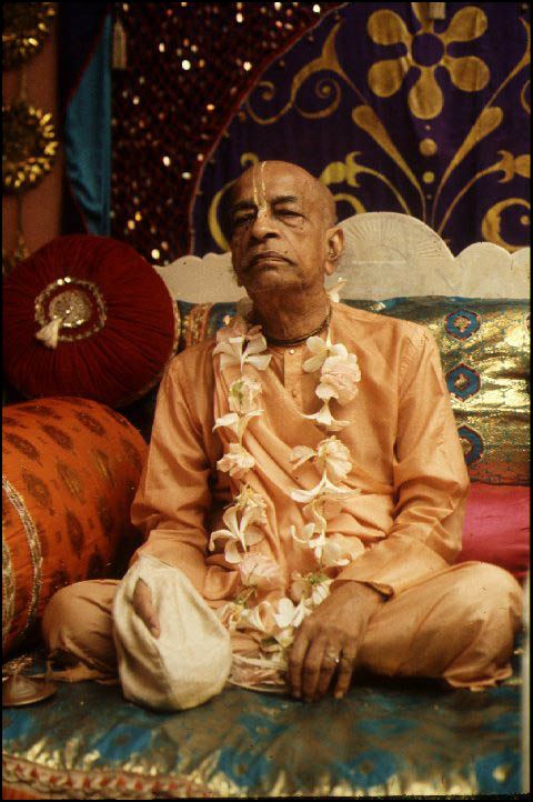 Srila Prabhupada with japa beads