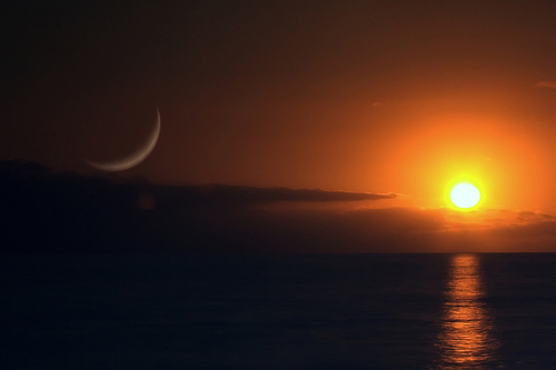sun and moon