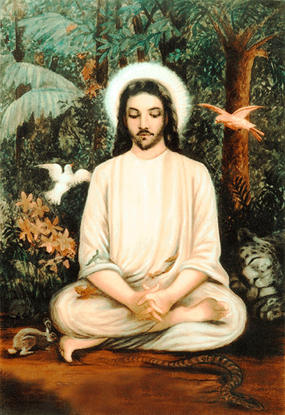 Jesus in meditation