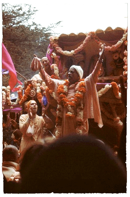 Srila Prabhupada at Ratha Yatra