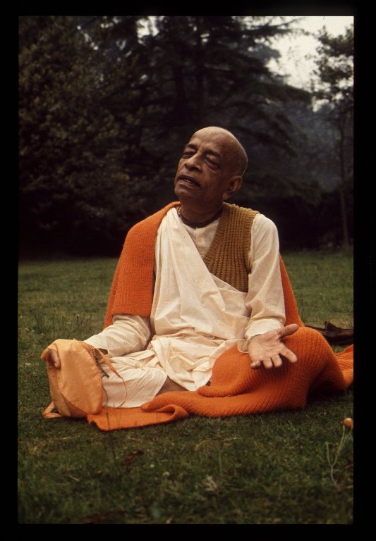 Srila Prabhupada at Bhaktivedanta Manor